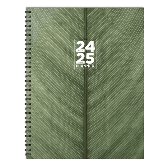 TF Publishing 2024 - 2025 Living Leaf Large Spiral Planner